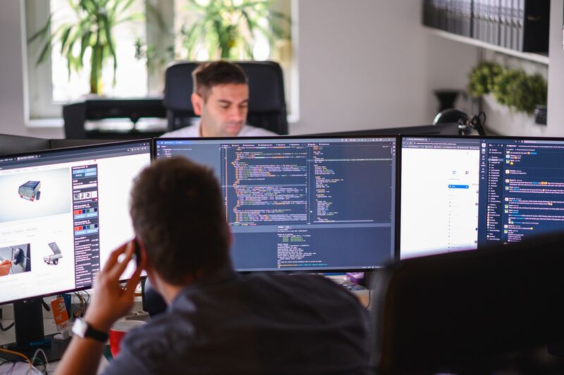 Ein Arbeitsplatz bei MD-Netdesign.