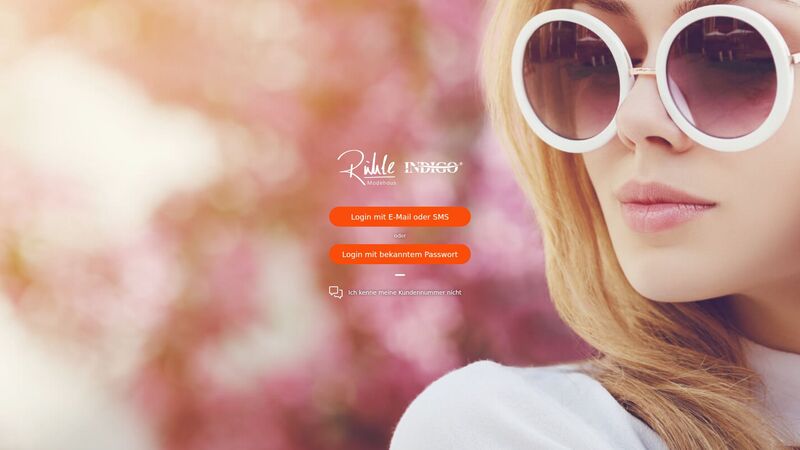 Bildschirmfoto des Projekts „Kunden Web-App INDIGO Fashion und Modehaus Rühle“