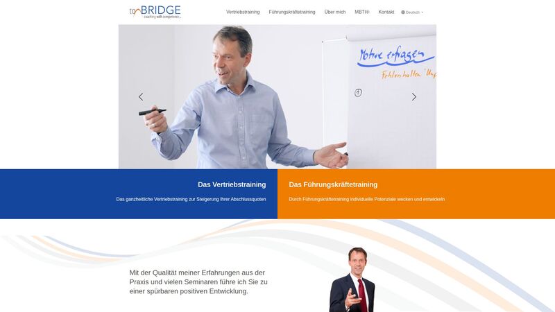Bildschirmfoto des Projekts „to BRIDGE - Karsten Brüschke“